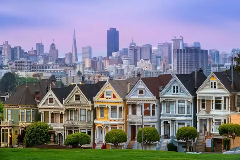 خانه های رنگی سان فرانسیسکو